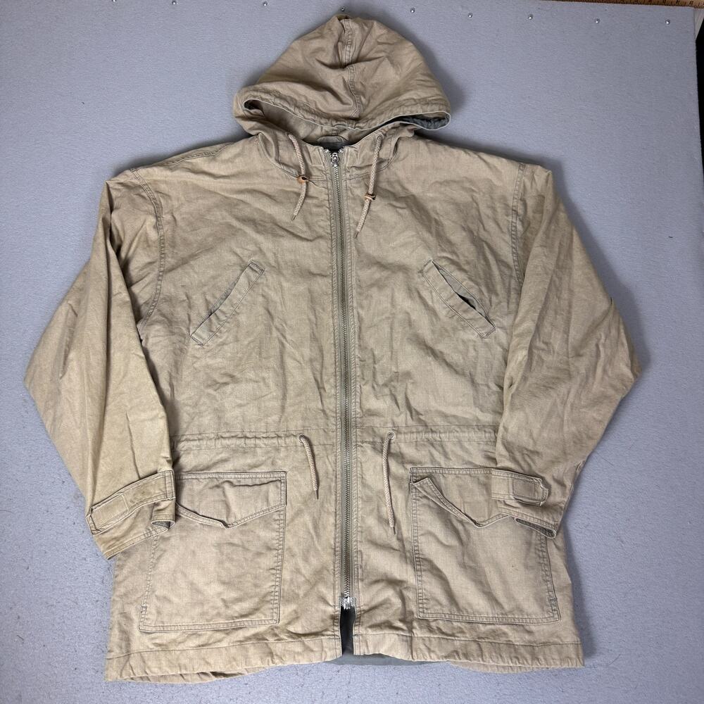 Urban Equipment Men’s L Khaki Ramie Cotton Hooded Field Utility Jacket